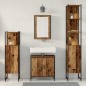 vidaXL Set di mobili da bagno 4 Pezzi Legno Antico Legno Ingegnerizzato vidaXL Set di mobili da bagno 4 Pezzi Legno Antico Legno Ingegnerizzato