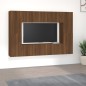 Set Mobili Porta TV 8pz Rovere Marrone in Legno Multistrato Set Mobili Porta TV 8pz Rovere Marrone in Legno Multistrato