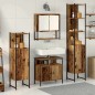 vidaXL Set di mobili da bagno in 4 pezzi in legno antico e legno ingegnerizzato vidaXL Set di mobili da bagno in 4 pezzi in legno antico e legno ingegnerizzato