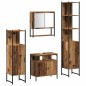 vidaXL Set di mobili da bagno in 4 pezzi in legno antico e legno ingegnerizzato vidaXL Set di mobili da bagno in 4 pezzi in legno antico e legno ingegnerizzato