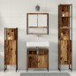 vidaXL Set di mobili da bagno in 4 pezzi in legno antico e legno ingegnerizzato vidaXL Set di mobili da bagno in 4 pezzi in legno antico e legno ingegnerizzato