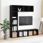 vidaXL Librerie 3 pz Nero Rovere 36x30x143 cm Legno ingegnerizzato vidaXL Librerie 3 pz Nero Rovere 36x30x143 cm Legno ingegnerizzato