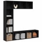 vidaXL Librerie 3 pz Nero Rovere 36x30x143 cm Legno ingegnerizzato vidaXL Librerie 3 pz Nero Rovere 36x30x143 cm Legno ingegnerizzato