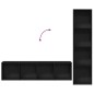 vidaXL Librerie 3 pz Nero Rovere 36x30x143 cm Legno ingegnerizzato vidaXL Librerie 3 pz Nero Rovere 36x30x143 cm Legno ingegnerizzato