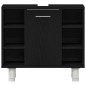 vidaXL Set di mobili per bagno 4 pezzi in legno ingegnerizzato rovere nero vidaXL Set di mobili per bagno 4 pezzi in legno ingegnerizzato rovere nero