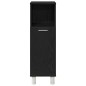 vidaXL Set di mobili da bagno 3 pezzi in legno ingegnerizzato con finitura rovere nero