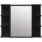 vidaXL Set di Mobili per Bagno 3 Pezzi Rovere Nero Legno Ingegnerizzato