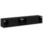 vidaXL Set di 2 mobili TV neri in legno ingegnerizzato vidaXL Set di 2 mobili TV neri in legno ingegnerizzato