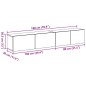 vidaXL Set di 2 mobili TV neri in legno ingegnerizzato vidaXL Set di 2 mobili TV neri in legno ingegnerizzato