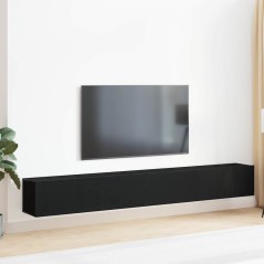 vidaXL Set di Mobili per TV a 3 Pezzi - Legno Finto Nero