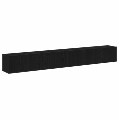vidaXL Set di Mobili per TV a 3 Pezzi - Legno Finto Nero