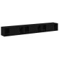 vidaXL Set di Mobili per TV a 3 Pezzi - Legno Finto Nero vidaXL Set di Mobili per TV a 3 Pezzi - Legno Finto Nero