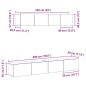 vidaXL Set di Mobili TV 4 Pezzi in Legno Ingegnerizzato Nero vidaXL Set di Mobili TV 4 Pezzi in Legno Ingegnerizzato Nero