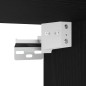 vidaXL Set di Mobile TV da Parete in Rovere Nero in Legno Ingegnerizzato