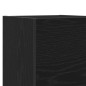 vidaXL Set di Unità TV di 4 Pezzi in Rovere Nero in Legno Ingegnerizzato.