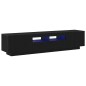 Mobile TV vidaXL con luci LED, Nero Rovere, 180x35x40 cm, in legno ingegnerizzato Mobile TV vidaXL con luci LED, Nero Rovere, 180x35x40 cm, in legno ingegnerizzato