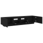 Mobile TV vidaXL con luci LED, Nero Rovere, 180x35x40 cm, in legno ingegnerizzato Mobile TV vidaXL con luci LED, Nero Rovere, 180x35x40 cm, in legno ingegnerizzato