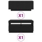 Mobile TV vidaXL con luci LED, Nero Rovere, 180x35x40 cm, in legno ingegnerizzato Mobile TV vidaXL con luci LED, Nero Rovere, 180x35x40 cm, in legno ingegnerizzato