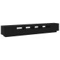 Mobile TV vidaXL con luci LED Rovere Nero 260x35x40 cm in Legno ingegnerizzato Mobile TV vidaXL con luci LED Rovere Nero 260x35x40 cm in Legno ingegnerizzato