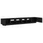 Mobile TV vidaXL con luci LED Rovere Nero 260x35x40 cm in Legno ingegnerizzato Mobile TV vidaXL con luci LED Rovere Nero 260x35x40 cm in Legno ingegnerizzato