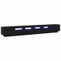 vidaXL Mobile TV con Luci LED Nero Rovere 300x35x40 cm in Legno Ingegnerizzato vidaXL Mobile TV con Luci LED Nero Rovere 300x35x40 cm in Legno Ingegnerizzato