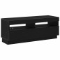 vidaXL Mobile TV con Luci LED Nero Rovere 300x35x40 cm in Legno Ingegnerizzato vidaXL Mobile TV con Luci LED Nero Rovere 300x35x40 cm in Legno Ingegnerizzato