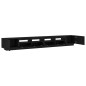 vidaXL Mobile TV con Luci LED Nero Rovere 300x35x40 cm in Legno Ingegnerizzato vidaXL Mobile TV con Luci LED Nero Rovere 300x35x40 cm in Legno Ingegnerizzato