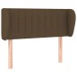 Testiera ad Orecchio Marrone Scuro 93x23x78/88 cm in Tessuto Testiera ad Orecchio Marrone Scuro 93x23x78/88 cm in Tessuto