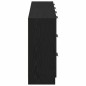 vidaXL Credenze 2 pz Nero Rovere 60x30x70 cm Legno ingegnerizzato vidaXL Credenze 2 pz Nero Rovere 60x30x70 cm Legno ingegnerizzato
