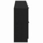 vidaXL Credenze 2 pz Nero Rovere 60x30x70 cm Legno ingegnerizzato
