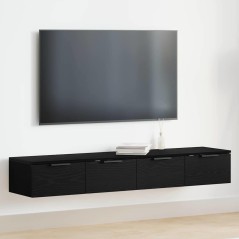 vidaXL Armadi 2 pcs Quercia Nera 68x30x20 cm Legno Ingegnerizzato