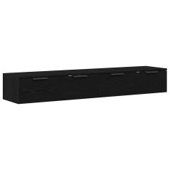 vidaXL Armadi 2 pcs Quercia Nera 68x30x20 cm Legno Ingegnerizzato