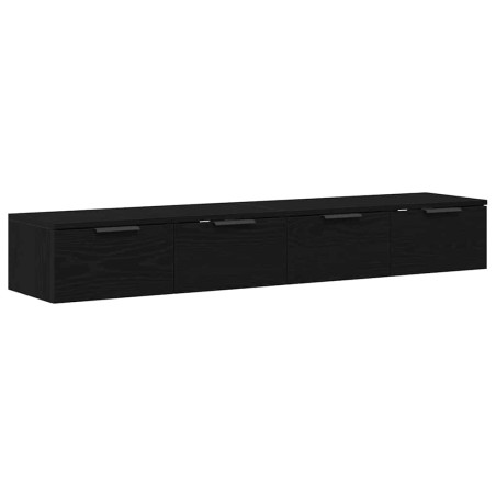vidaXL Armadi 2 pcs Quercia Nera 68x30x20 cm Legno Ingegnerizzato
