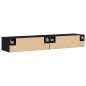 vidaXL Armadi 2 pcs Quercia Nera 68x30x20 cm Legno Ingegnerizzato vidaXL Armadi 2 pcs Quercia Nera 68x30x20 cm Legno Ingegnerizzato