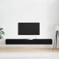 vidaXL Armadi a parete Set di 2 Rovere nero 102x30x20 cm Legno ingegnerizzato