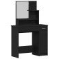 Set di Toeletta vidaXL Rovere Nero Legno Ingegnerizzato