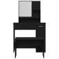 Set di Toeletta vidaXL Rovere Nero Legno Ingegnerizzato