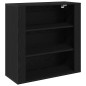 vidaXL Highboard in rovere nero in legno ingegnerizzato