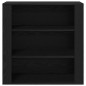 vidaXL Highboard in rovere nero in legno ingegnerizzato
