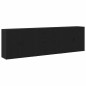 vidaXL Credenze 3 pz Quercia Nera Legno ingegnerizzato