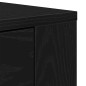 vidaXL Mobiletti 2 pz in rovere nero legno ingegnerizzato