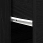 vidaXL Mobiletti 2 pz in rovere nero legno ingegnerizzato