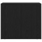 vidaXL Madie 3 pz Rovere Nero Legno ingegnerizzato