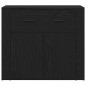 vidaXL Madie 3 pz Rovere Nero Legno ingegnerizzato