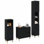vidaXL Set di armadietti per il bagno 3 Pezzi Rovere Nero Legno Ing. vidaXL Set di armadietti per il bagno 3 Pezzi Rovere Nero Legno Ing.