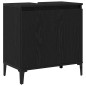 vidaXL Set di Mobili per Bagno in 3 Pezzi Rovere Nero Legno Ingegnerizzato vidaXL Set di Mobili per Bagno in 3 Pezzi Rovere Nero Legno Ingegnerizzato