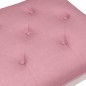Panca Rosa 80x40x49 cm in Velluto Panca Rosa 80x40x49 cm in Velluto