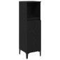 vidaXL Set Mobili Bagno 3 Pezzi Rovere Nero Legno Ingegnerizzato vidaXL Set Mobili Bagno 3 Pezzi Rovere Nero Legno Ingegnerizzato