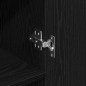 vidaXL Highboard Rovere Nero 69,5x34x180 cm Legno Ingegnerizzato