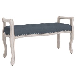 Panca Grigio Scuro 110x45x60 cm in Velluto